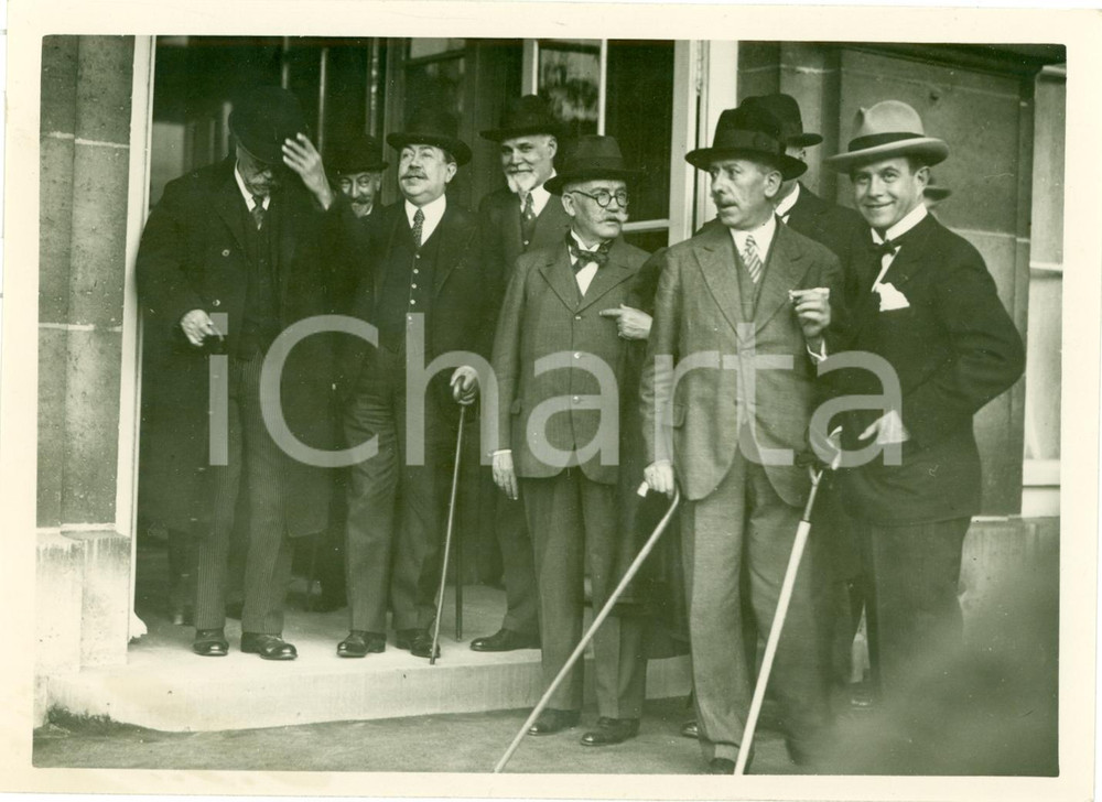 Fotografia d epoca originale 1942 PARIS Paul PAINLEVE  ritira candidatura in favore di Aristide BRIAND Foto 1