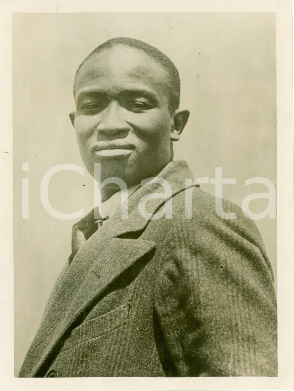 Fotografia d epoca originale 1933 BECHUANALAND Ritratto capo Tsekhedi KHAMA Fotografia 1