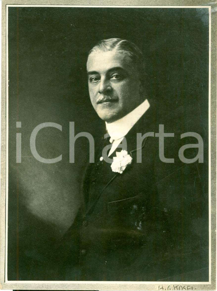 Fotografia d epoca originale 1920 ca GERMANIA Ritratto Max Egon VON FURSTENBERG Foto Hermann Clemens KOSEL 1