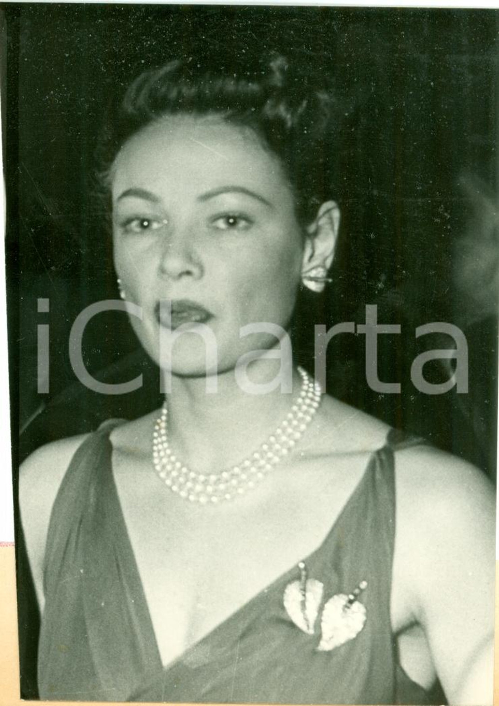 Fotografia d epoca originale 1958 HOLLYWOOD Attrice Gene TIERNEY esce da clinica psichiatrica Foto 1 1