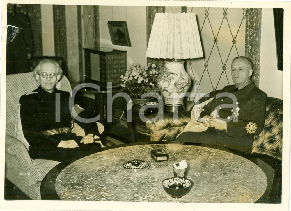 Fotografia d epoca originale 1940 BERLIN WWII Vojtech TUKA con Joachim VON RIBBENTROPP Fotografia 1
