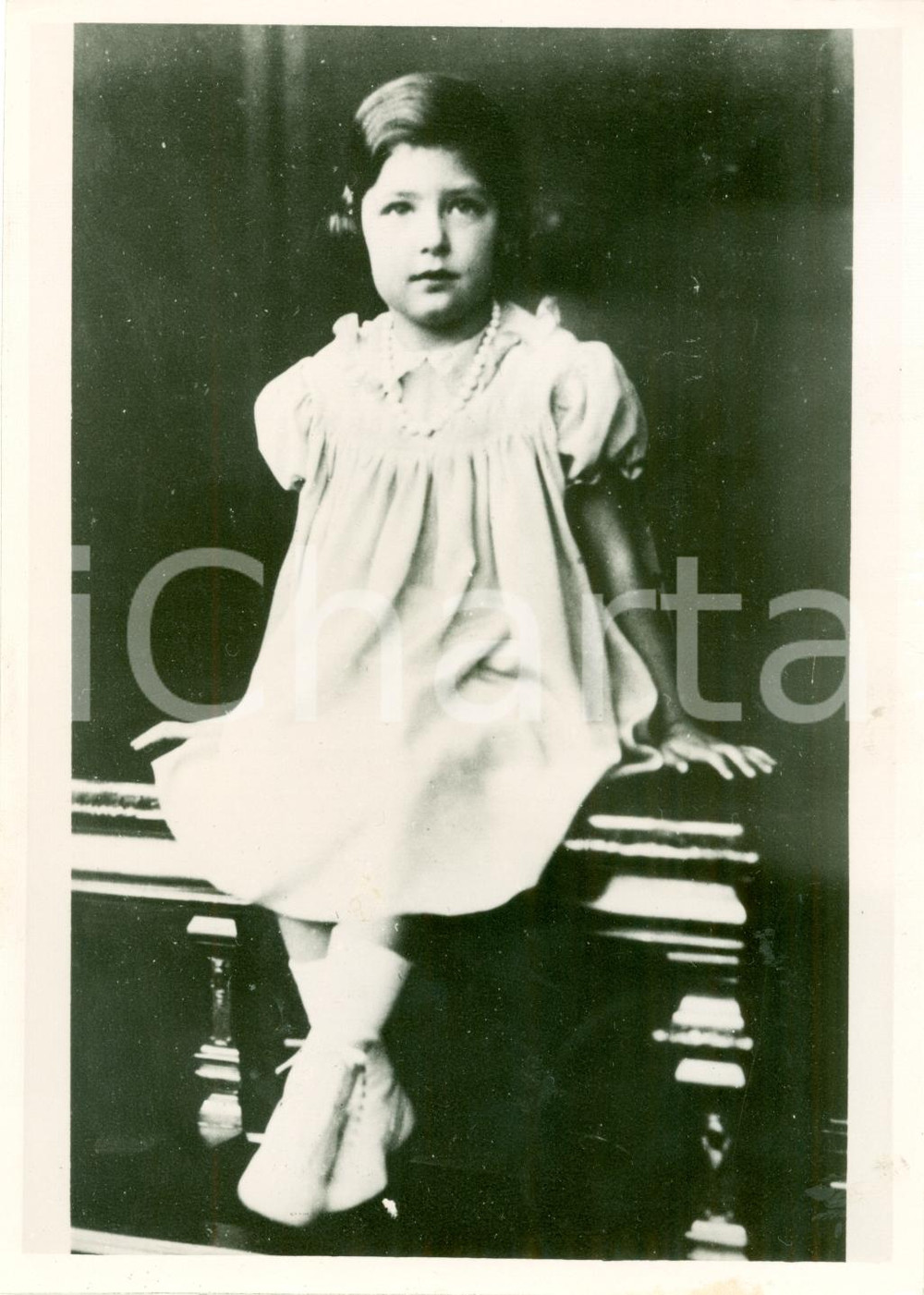 Fotografia d epoca originale 1937 SOFIA BULGARIA Principessa MarieLouise, bambina prodigio Fotografia 1