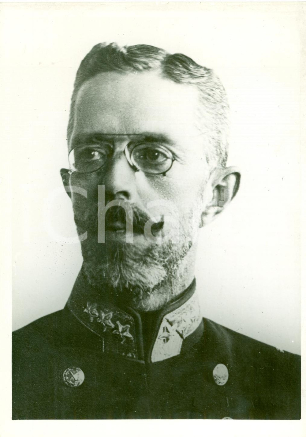 Fotografia d epoca originale 1945 ca SVEZIA Ritratto di Re GUSTAVO V Vera fotografia 1