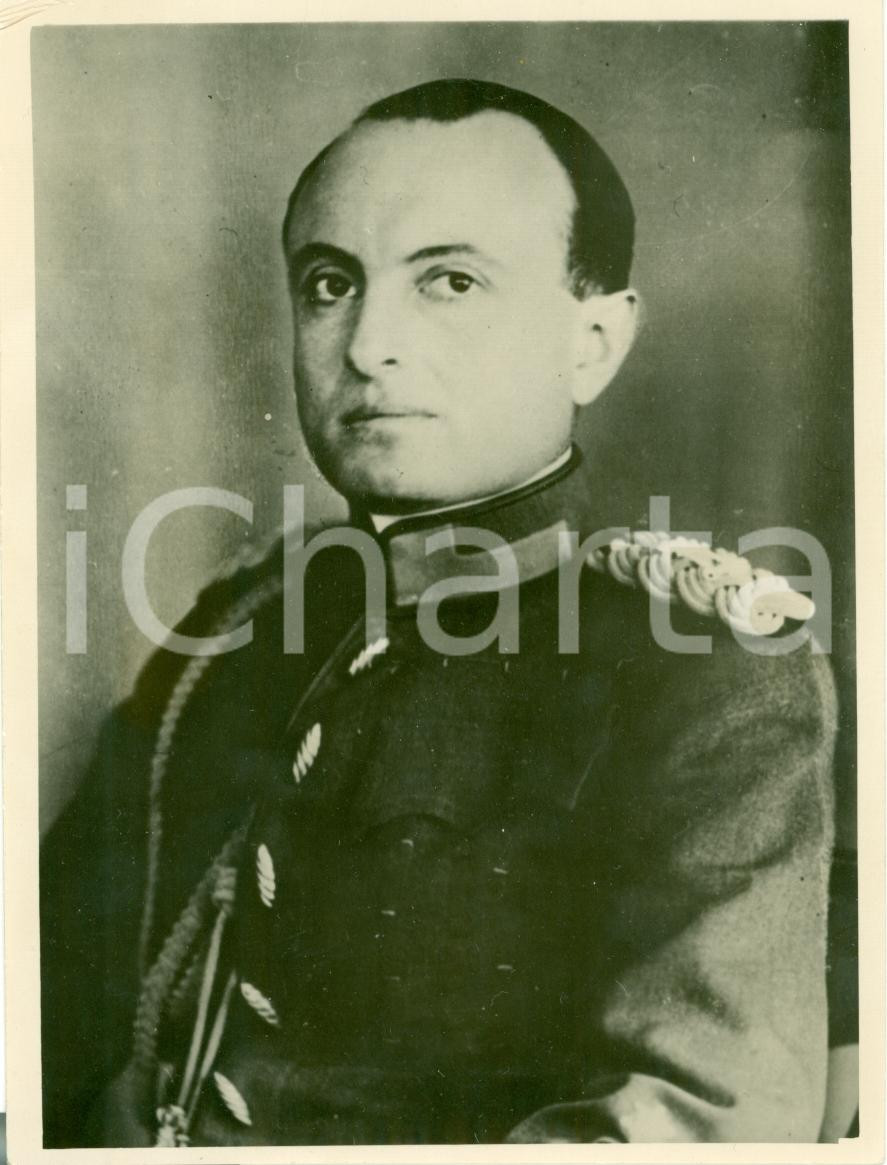 Fotografia d epoca originale 1940 ZAGREB CROAZIA Ritratto principe Paolo di JUGOSLAVIA Fotografia 1