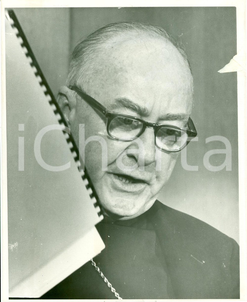 Fotografia d epoca originale 1966 SAN FRANCISCO Arcivescovo Joseph Thomas McGUCKEN Fotografia 1