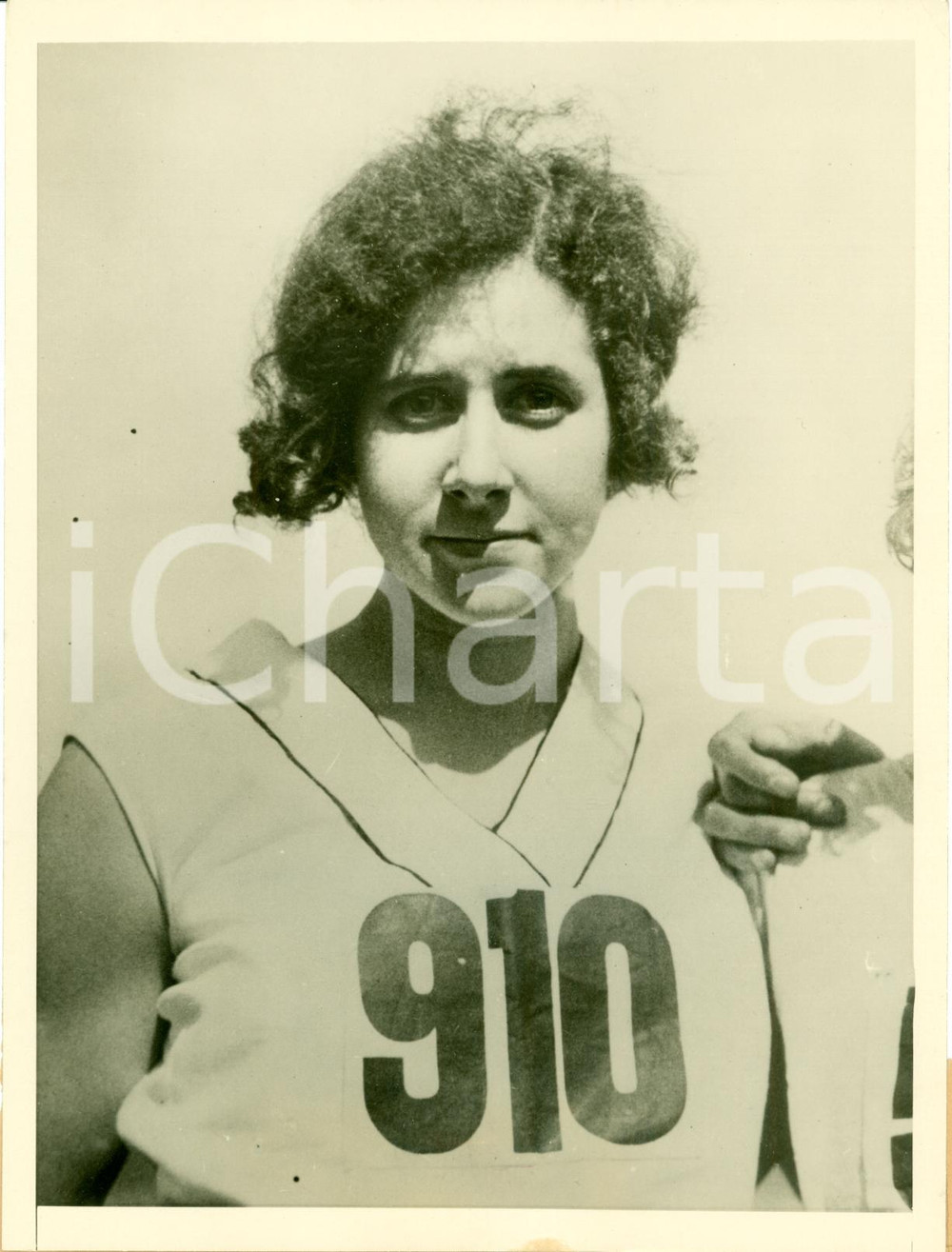 Fotografia d epoca originale 1932 SIDNEY AUSTRALIA Olimpiadi Eileen WEARNE atleta nei 100 metri FOTO 1