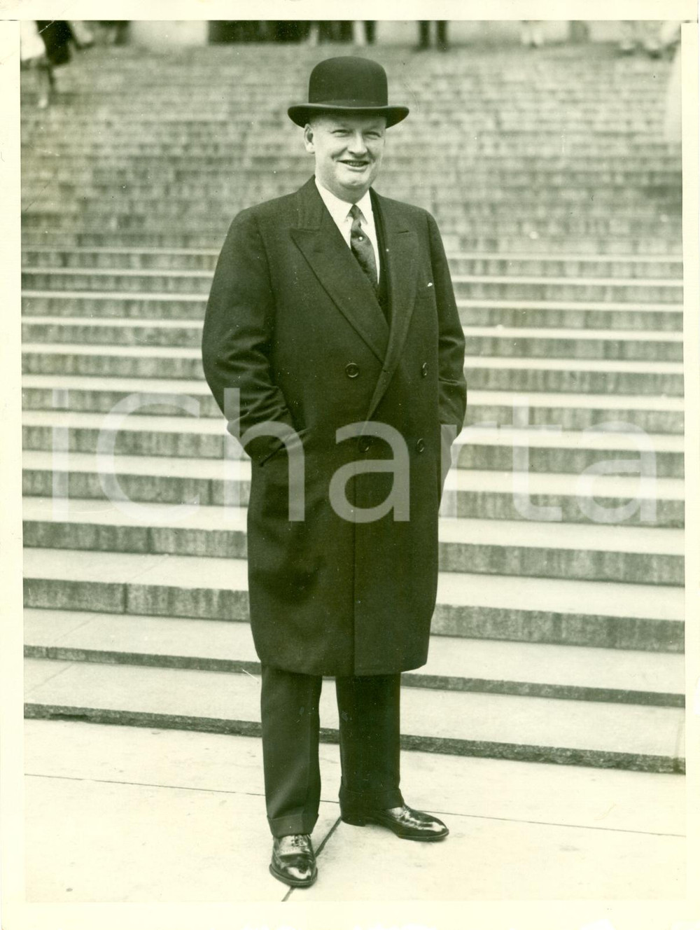 Fotografia d epoca originale 1930 NEW YORK USA Sports promoter Tim MARA vs Gene TUNNEY heavyweight champion 1