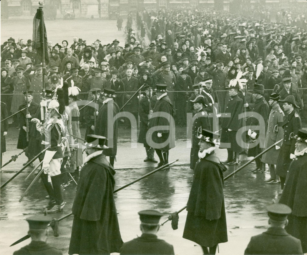 Fotografia d epoca originale 1936 LONDON Royal funeral procession King GEORGE V Edward VIII Duke GLOUCESTER 1