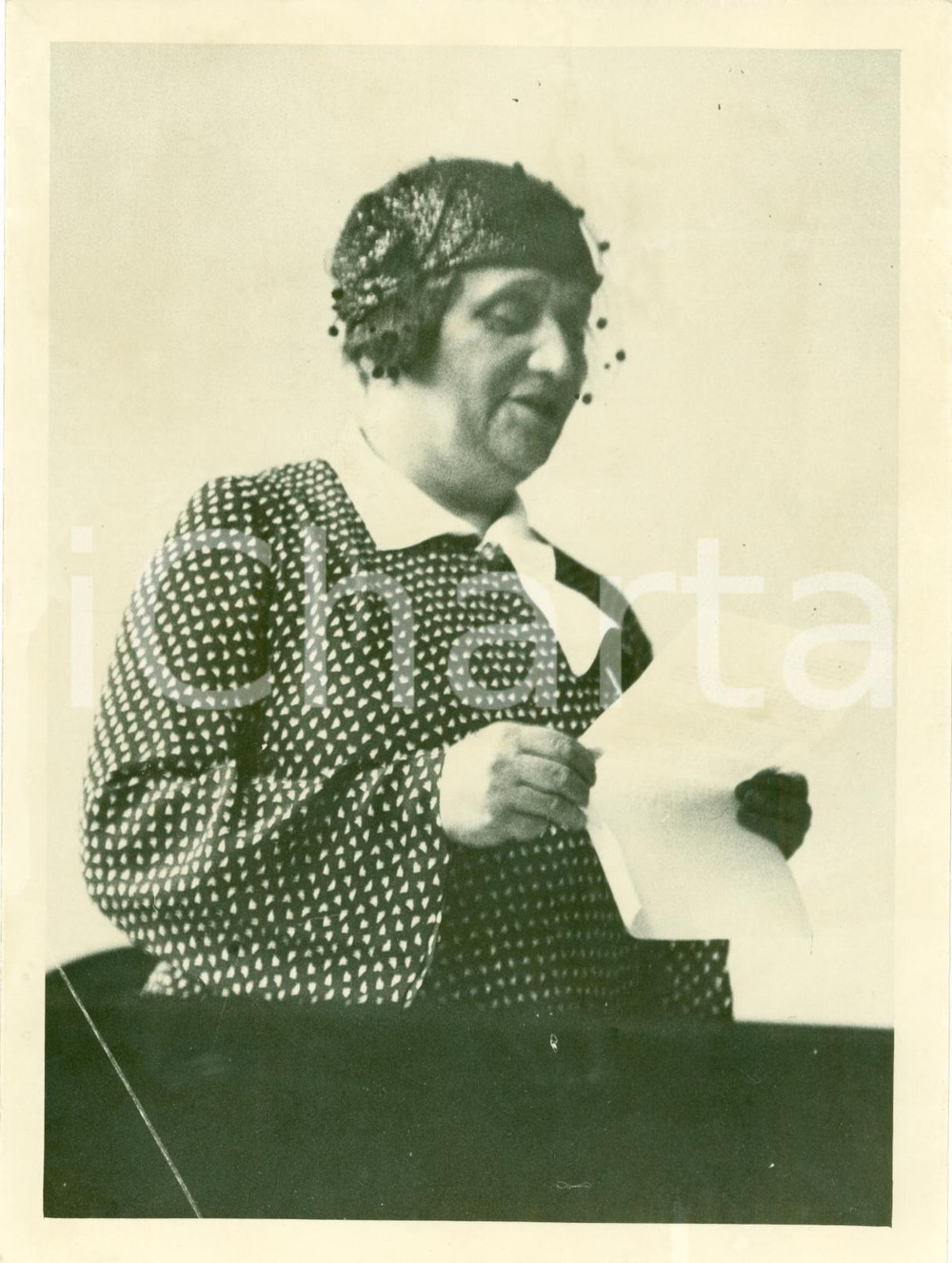 Fotografia d epoca originale 1936 LONDON Julie Eve VAJKAI Conference on Social Work PHOTOGRAPH 1