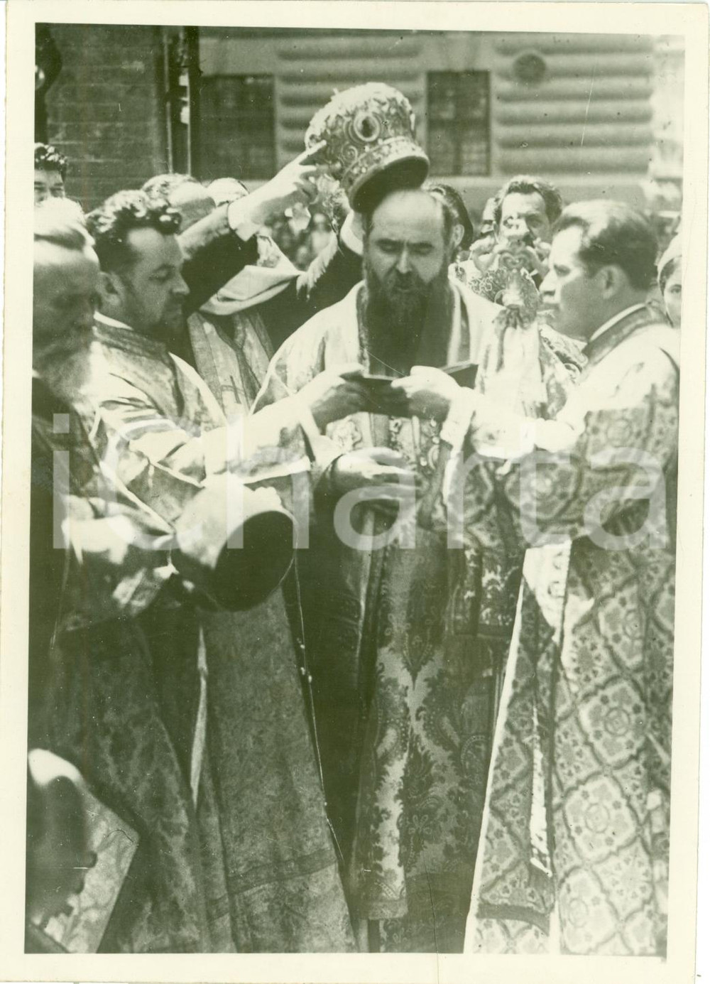 Fotografia d epoca originale 1937 BELGRADO Patriarca chiesa ortodossa Varnava ROSIC Fotografia 1