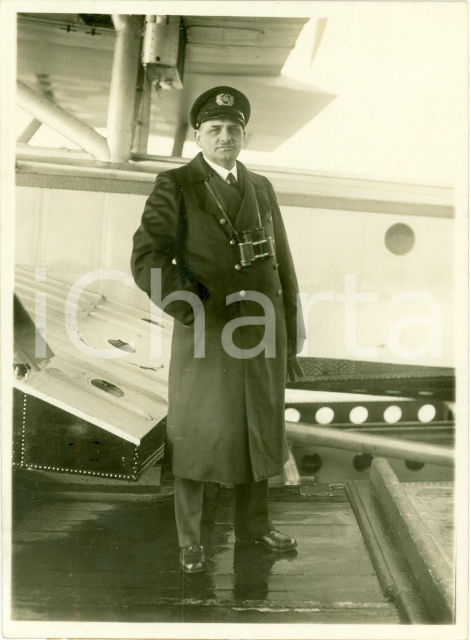 Fotografia d epoca originale 1933 GERMANIA Franz WIETING capitano stazione atlantica WESTFALEN Fotografia 1