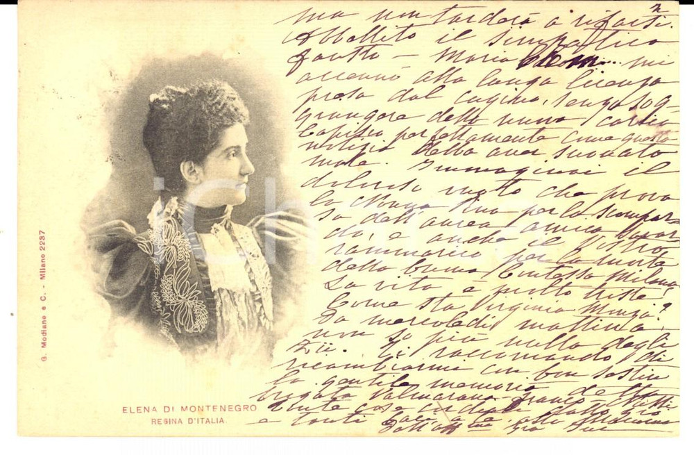Autografo originale 1900 BERGAMO La vita é triste Innocentina FOGAZZARO alla nipote Maria AUTOGRAFO 1
