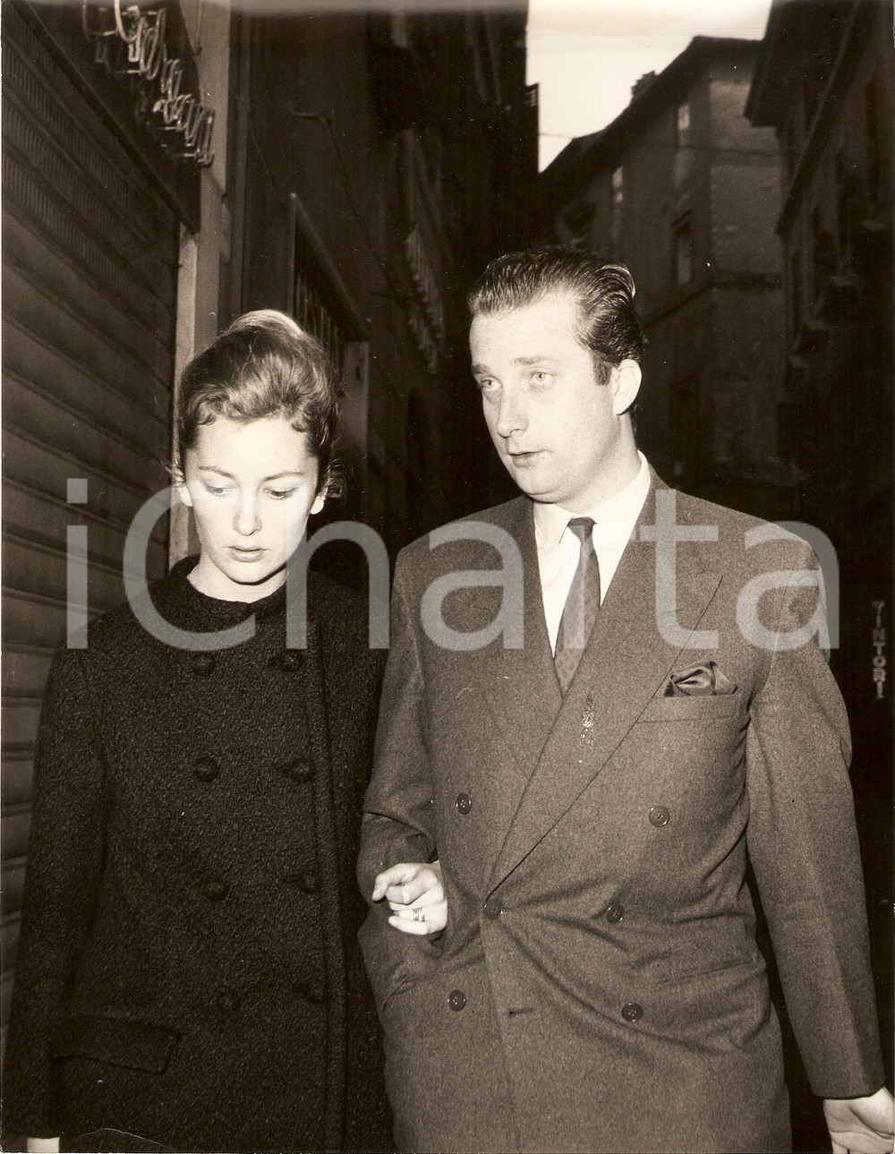 Fotografia d epoca originale 1960 ca ROMA Alberto di LIEGI Paola RUFFO DI CALABRIA Ritratto Fotografia 1