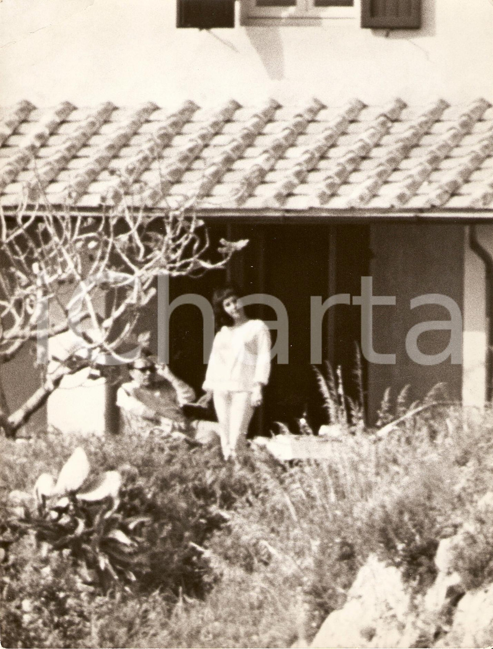 Fotografia d epoca originale 1965 ca CALA PICCOLA Argentario Liz TAYLOR Richard BURTON scoprono paparazzi 1 1