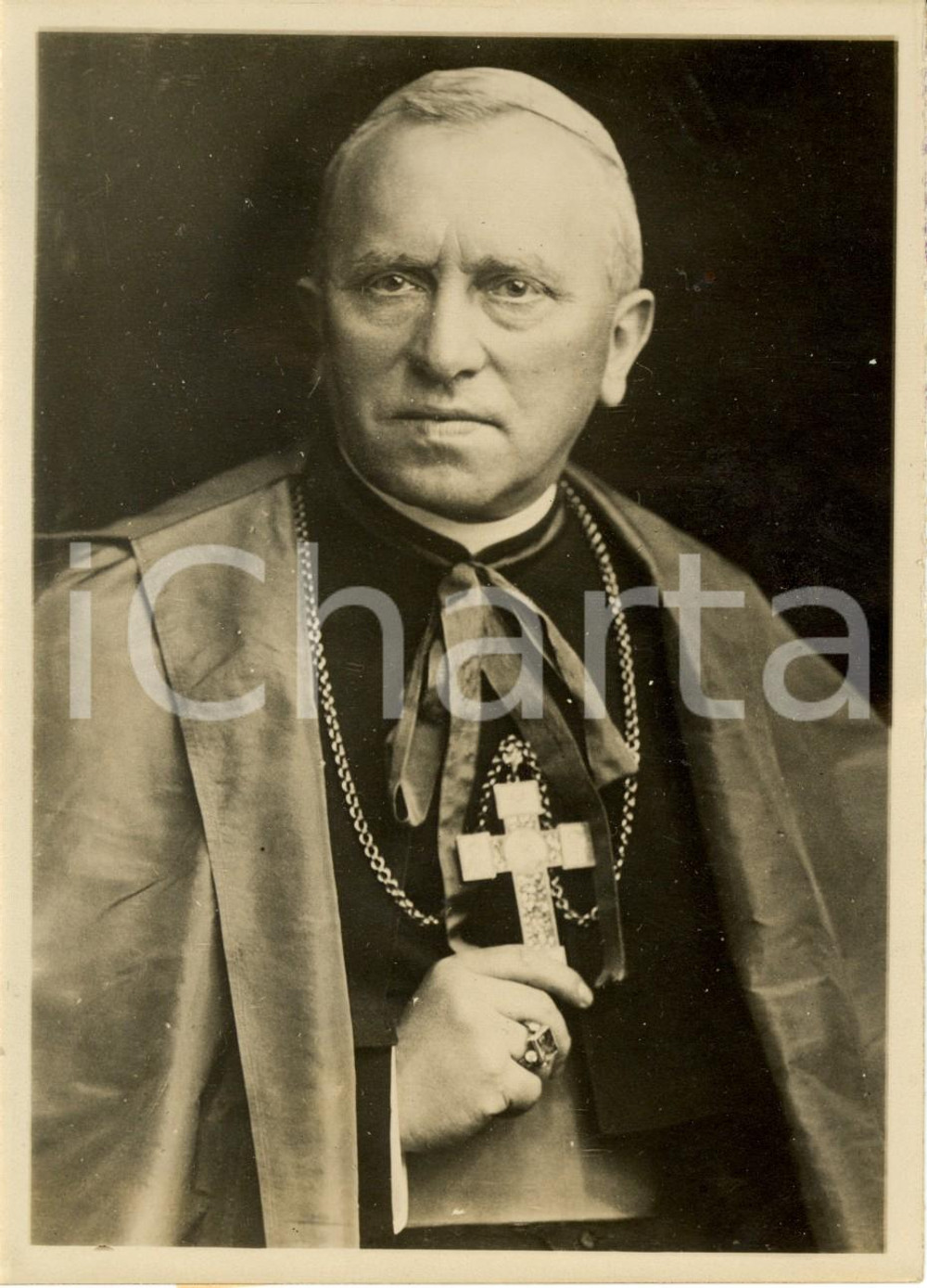Fotografia d epoca originale 1933 MUNSTER D Ritratto dell arcivescovo Johannes POGGENBURG Fotografia 1