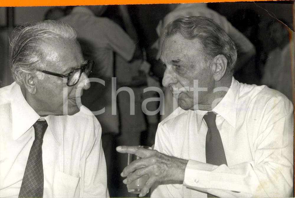 Fotografia d epoca originale 1981 INDIA I fratelli Naval e Jehangir Ratanji Dadabhoy TATA grandi industriali 1