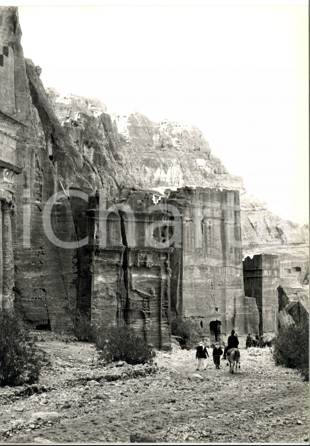 Fotografia d epoca originale 1960 ca PETRA GIORDANIA Veduta del sito archeologico Fotografia 1 1