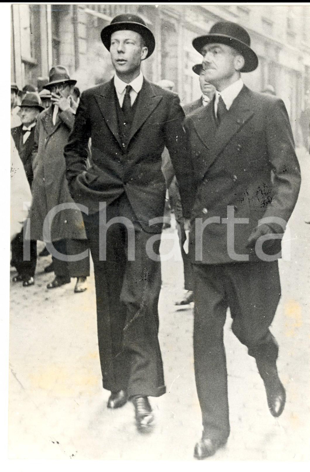 Fotografia d epoca originale 1945 ca BRUXELLES Principe reggente Carlo Teodoro del BELGIO RIPRODUZIONE 1 1