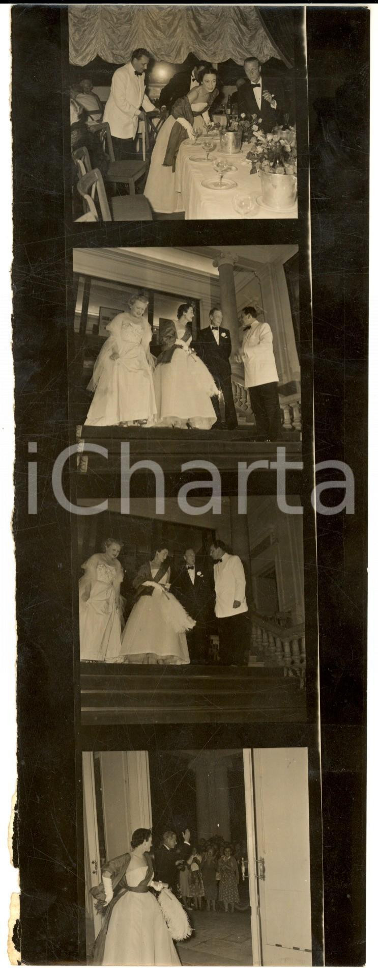 Fotografia d epoca originale 1955 ca PARIS Duca e duchessa di WINDSOR a una serata di gala 4 PROVINI 1