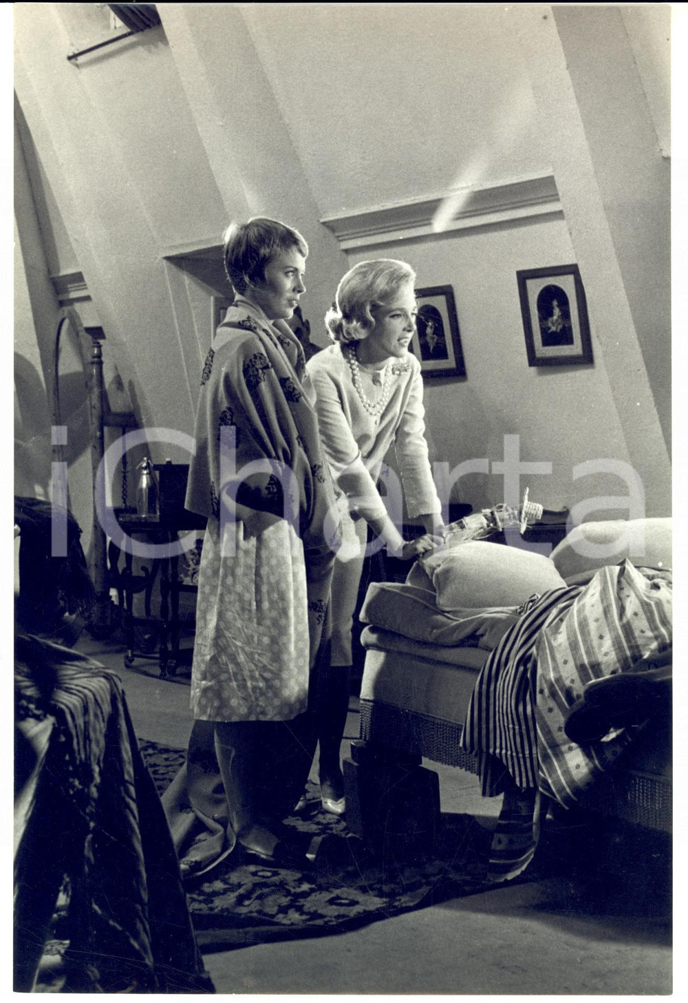 Fotografia d epoca originale 1958 CINEMA Micheline PRESLE sul set del film  BOBOSSE  Fotografia 1