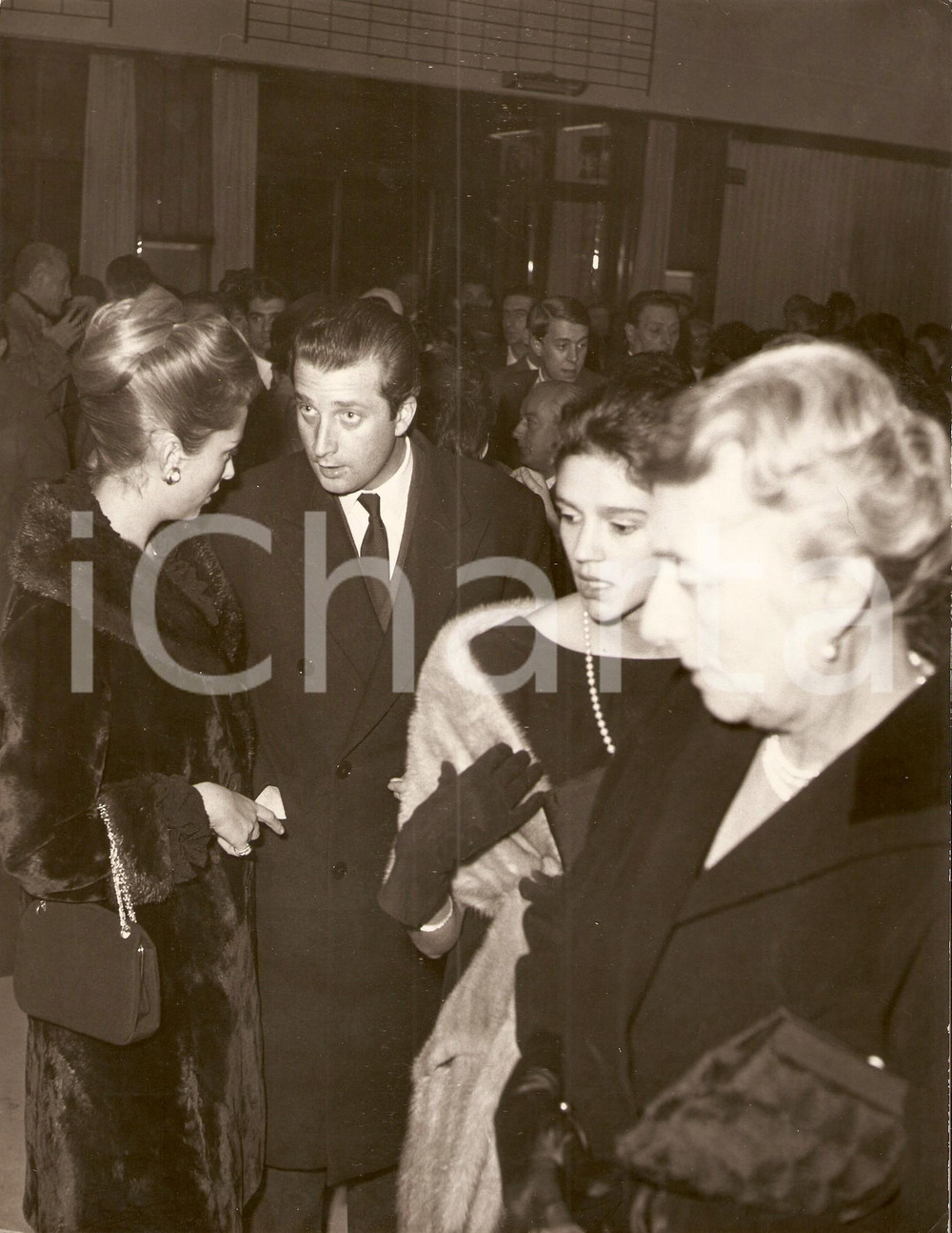 Fotografia d epoca originale 1960 ca ROMA Teatro SISTINA Paola e Alberto di LIEGI con Rosa TASCA d ALMERITA 1