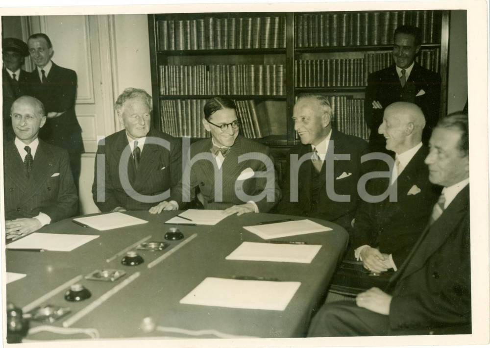 1937 PARIS Ministro César CAMPINCHI Wladimiro PINI Giuseppe RAINERI BISCIA *Foto