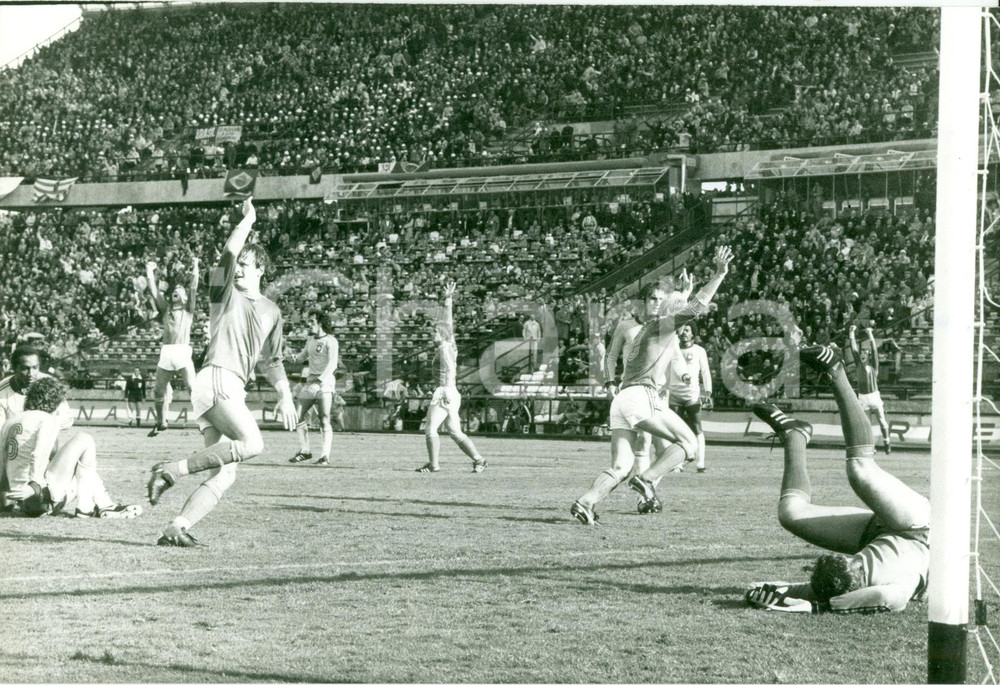 Fotografia d epoca originale 1978 ARGENTINA Mondiali calcio SVEZIABRASILE Thomas SJOBERG segna primo gol 1