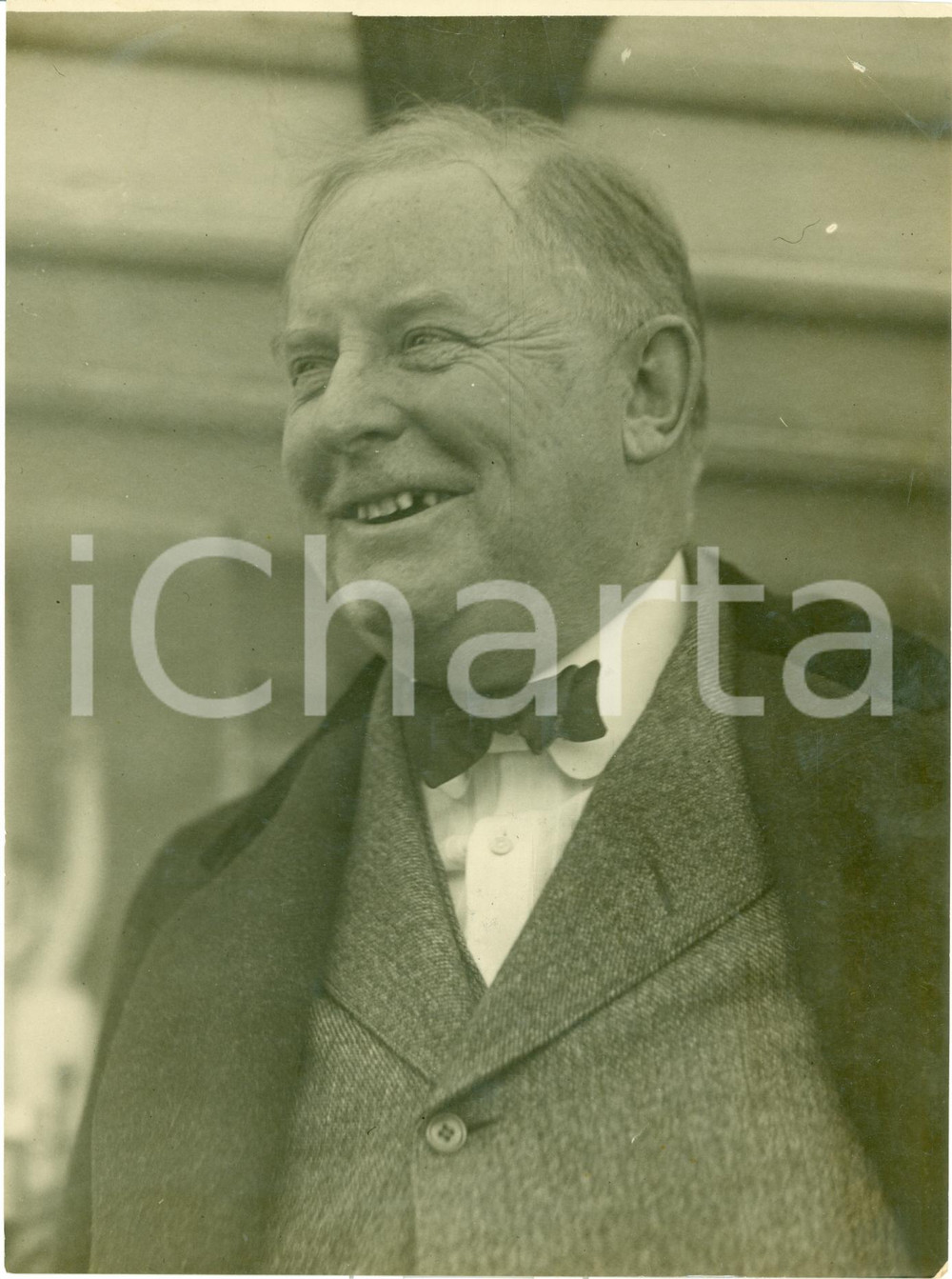 Fotografia d epoca originale 1930 ca NEW YORK USA Editore William Allen WHITE crociera piroscafo MAURETANIA 1