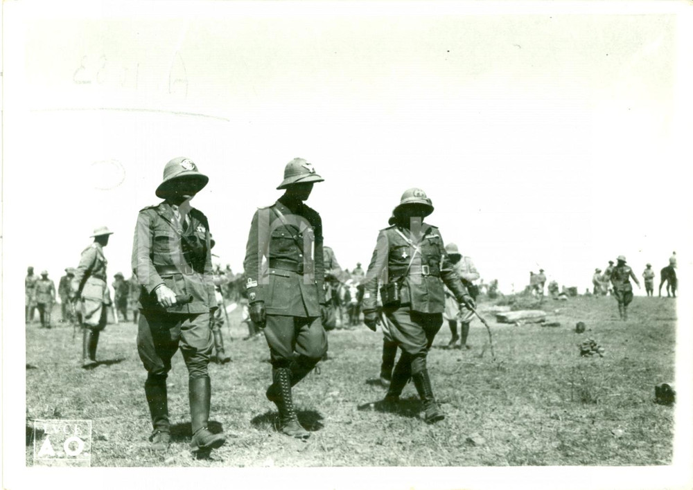 Fotografia d epoca originale 1936 AMBA ARADAM ETIOPIA Filiberto di SAVOIA Duca PISTOIA al fronte Fotografia 1