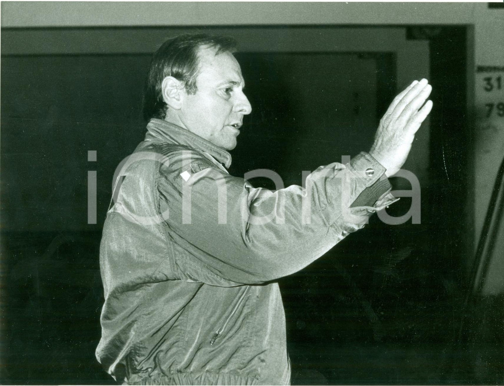 Fotografia d epoca originale 1989 RIO DE JANEIRO BRASILE Formula 1 Gunther SCHMID fondatore scuderia RIAL 1