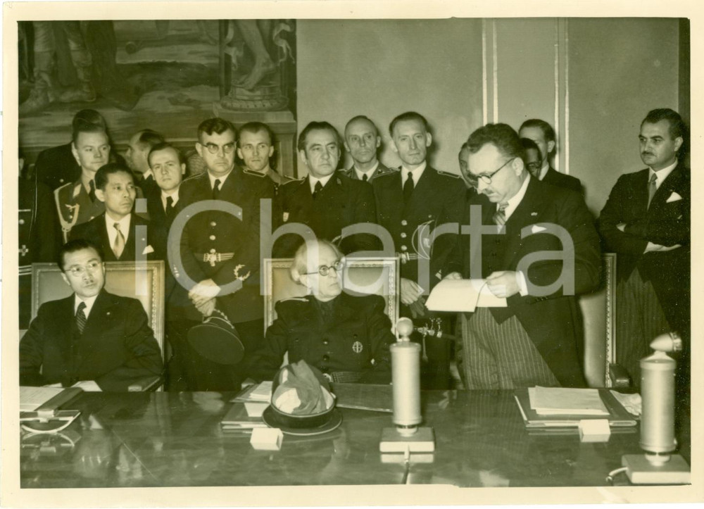 Fotografia d epoca originale 1941 BERLIN WWII Staatsakt Ministri Vojtech TUKA Ivan POPOFF Fotografia 1