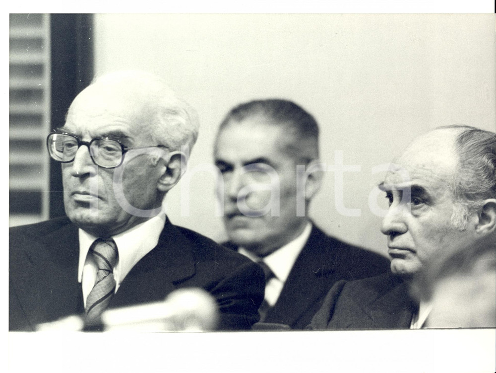 Fotografia d epoca originale 1978 Processo LOCKHEED ROMA Luigi GUI, Duilio FANALI e Mario TANASSI alla sbarra 1