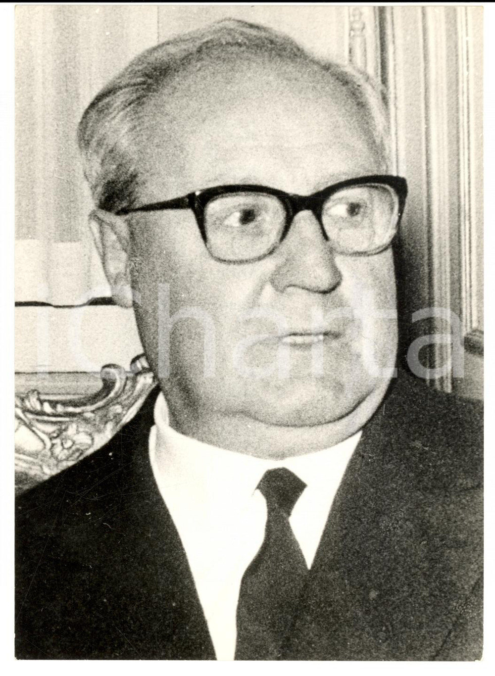 Fotografia d epoca originale 1967 ROMA Ritratto Giuseppe SARAGAT presidente della Repubblica Fotografia 1