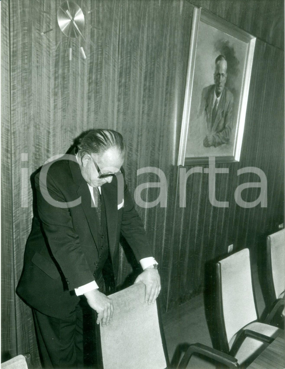 Fotografia d epoca originale 1982 BONN HansJÃ¼rgen MISCHNEWSKI Presidente uscente della SPD Fotografia 1