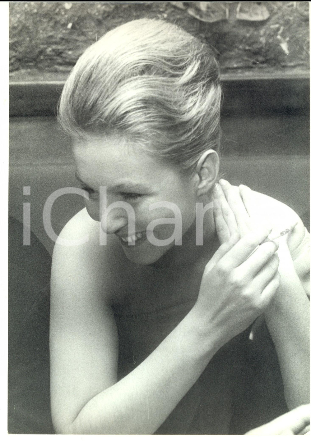 Fotografia d epoca originale 1960 ca CINEMA Ritratto di Marina VLADY con acconciatura raccolta Fotografia 1