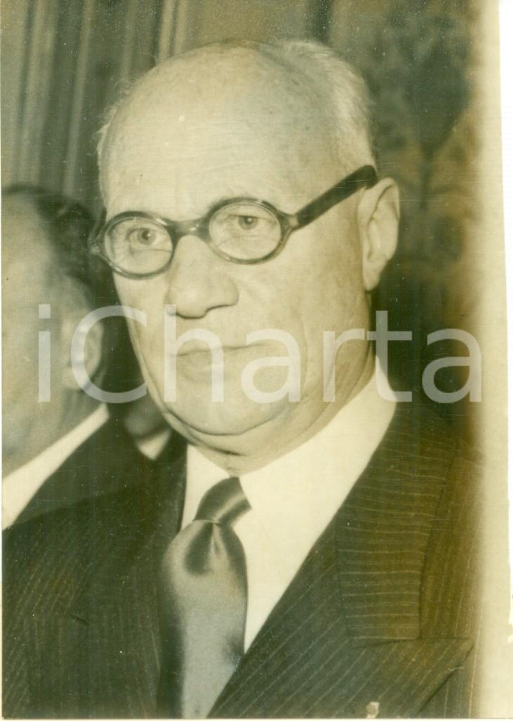 Fotografia d epoca originale 1962 PARIS Ritratto di Emile ROCHE Presidente del Conseil Economique Fotografia 1