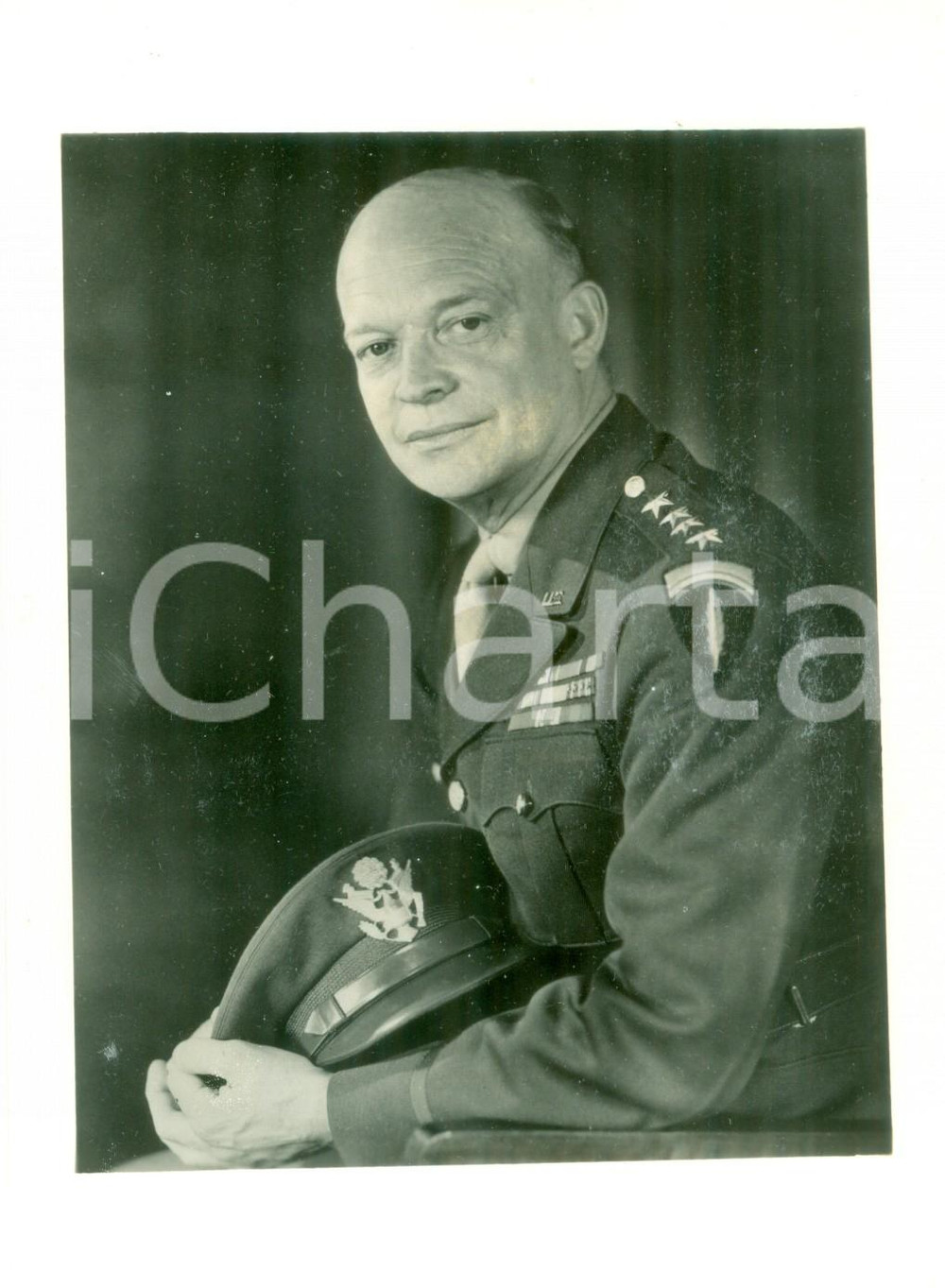 Fotografia d epoca originale 1955 ca USA Ritratto del Generale Dwight EISENHOWER Fotografia 1