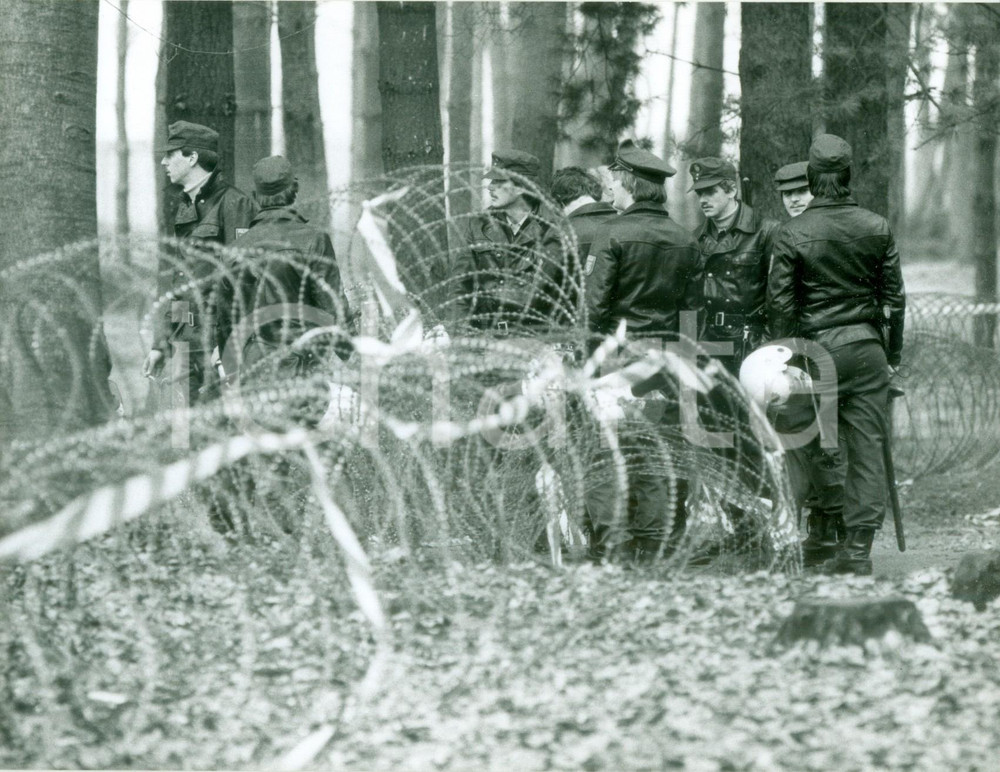 Fotografia d epoca originale 1982FRANKFURT DE Lavori di bonifica per la pista ovest dell aeroporto FOTO 1