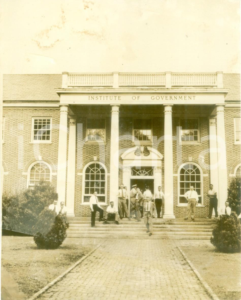 Fotografia d epoca originale 1940 ca NORTH CAROLINA USA L Institute of Government per gli agenti FBI Foto 1