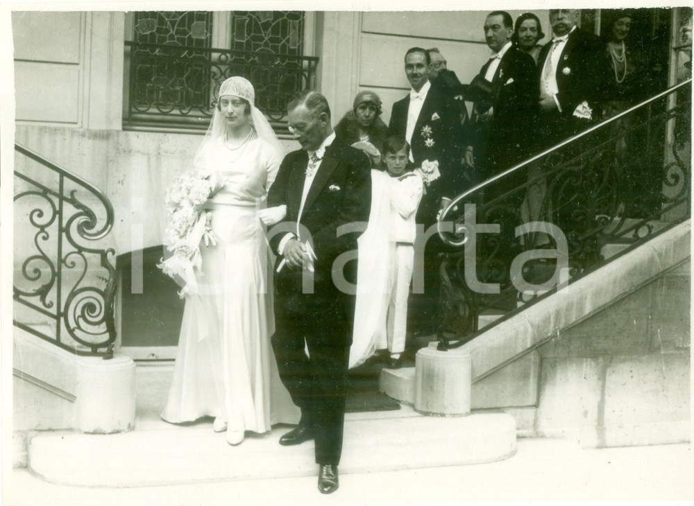 Fotografia d epoca originale 1940 ca GERMANIA Felice di BORBONEPARMA al matrimonio Fotografia 1