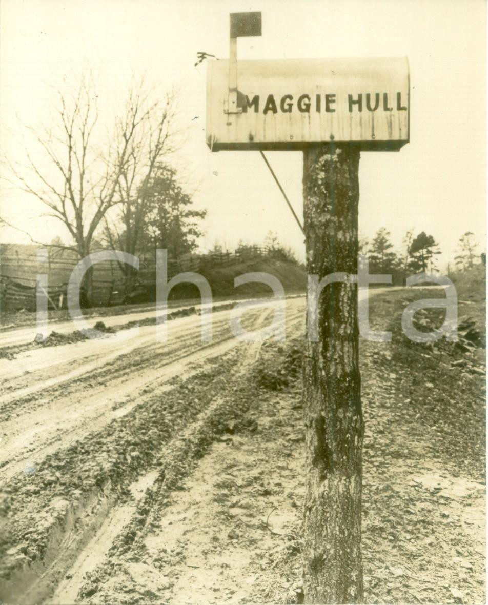 Fotografia d epoca originale 1945 ca ARMATHWAITE, TENNESSEE USA Ingresso fattoria di Cordell HULL Foto 1