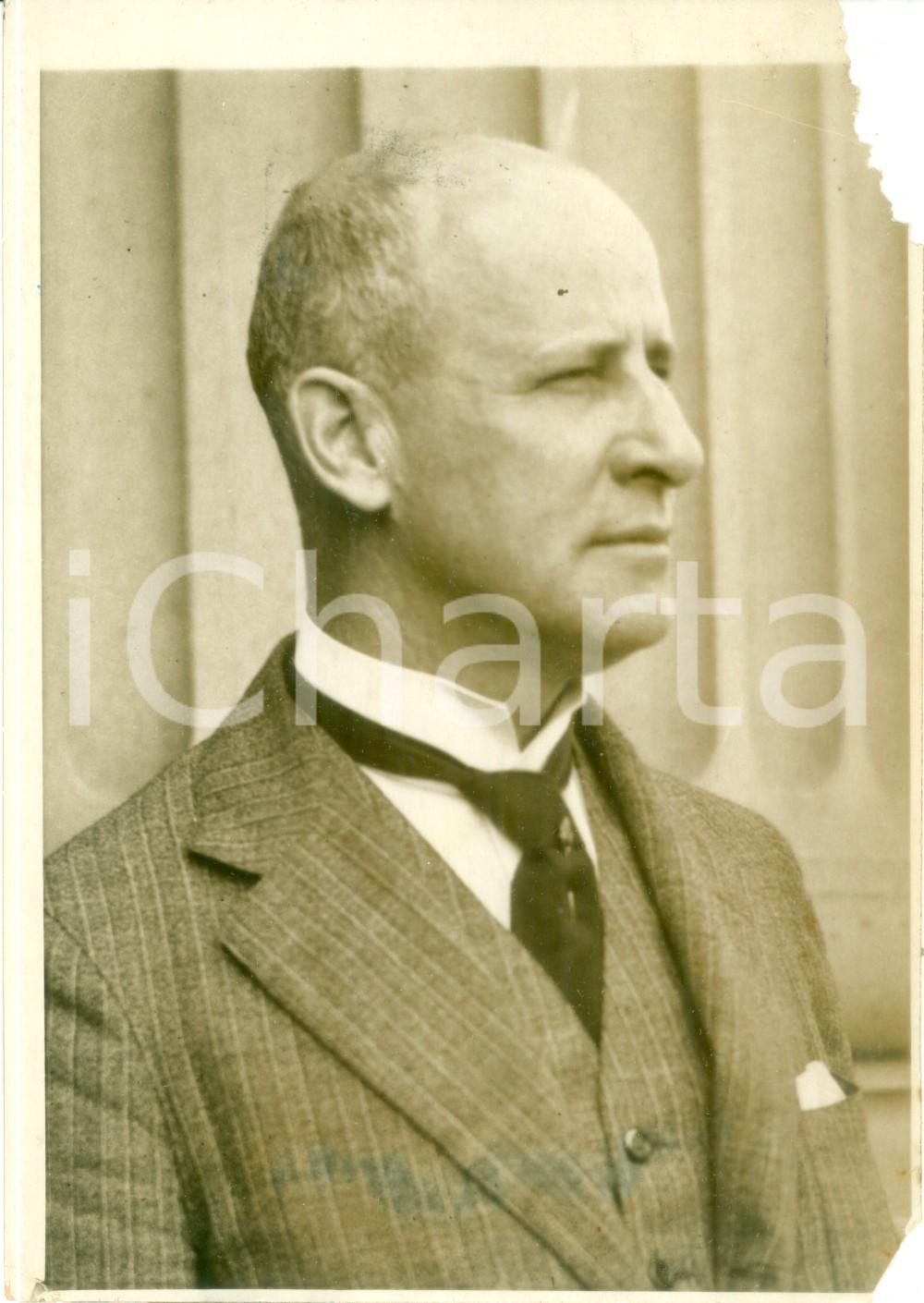 Fotografia d epoca originale 1915 ca WASHINGTON USA Ritratto Senatore Miles POINDEXTER Foto DANNEGGIATA 1