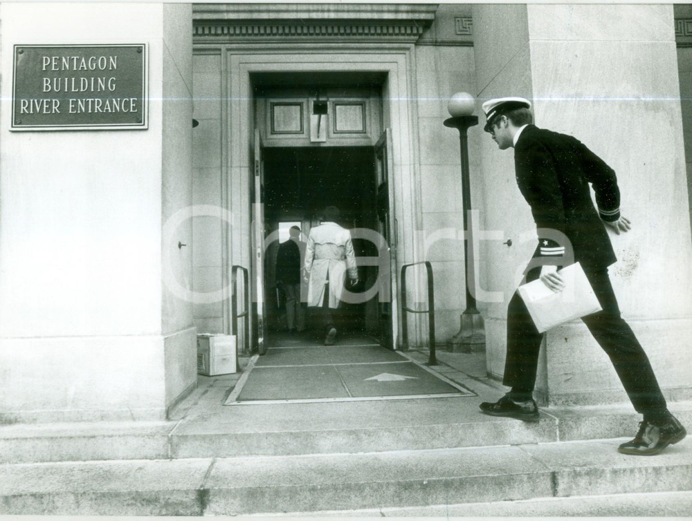 Fotografia d epoca originale 1991 WASHINGTON Ingresso del PENTAGONO Ministero della Difesa Fotografia 1 1