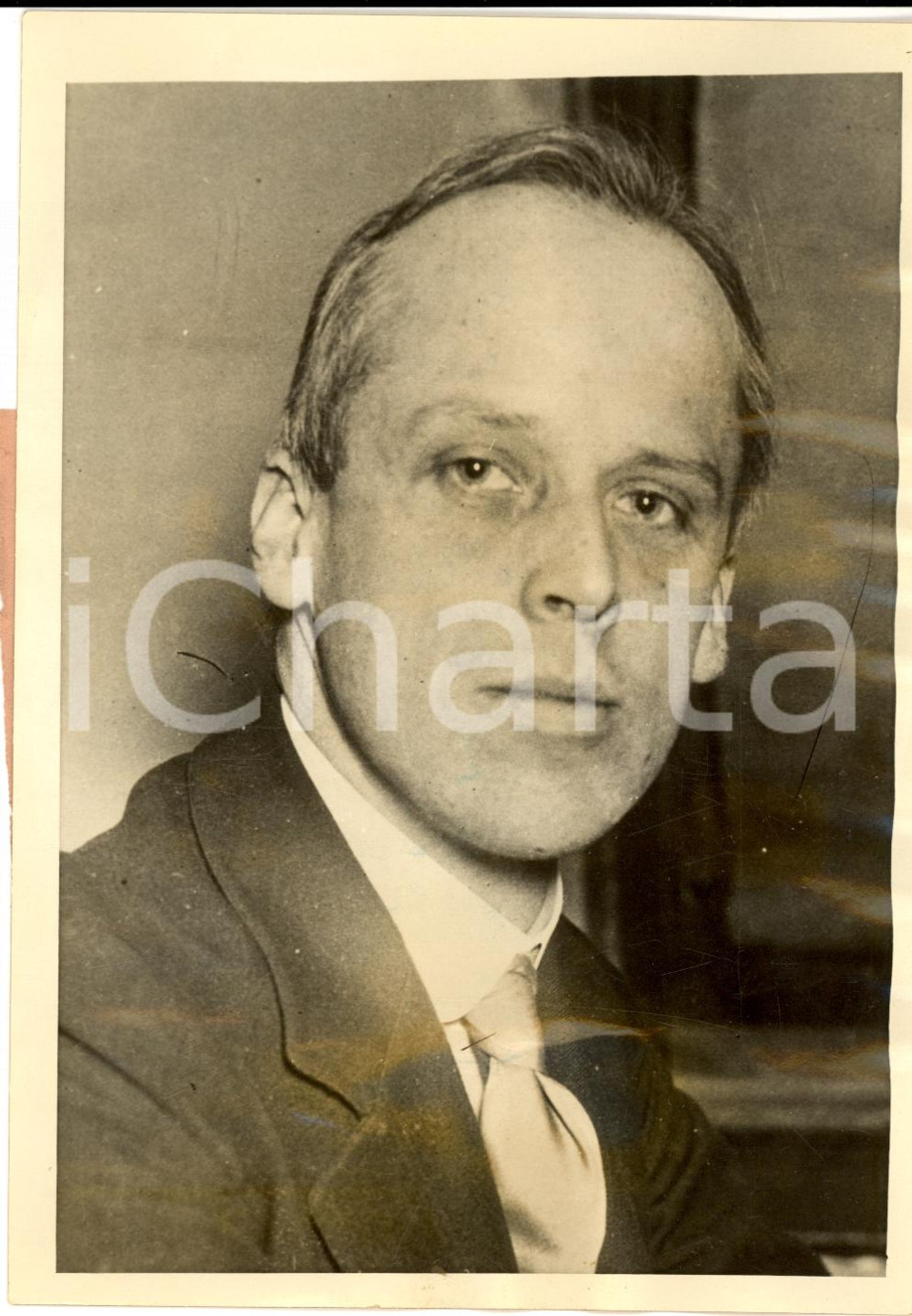 Fotografia d epoca originale 1928 NEW YORK USA Norman THOMAS nuovo presidente Partito Socialista Foto 1
