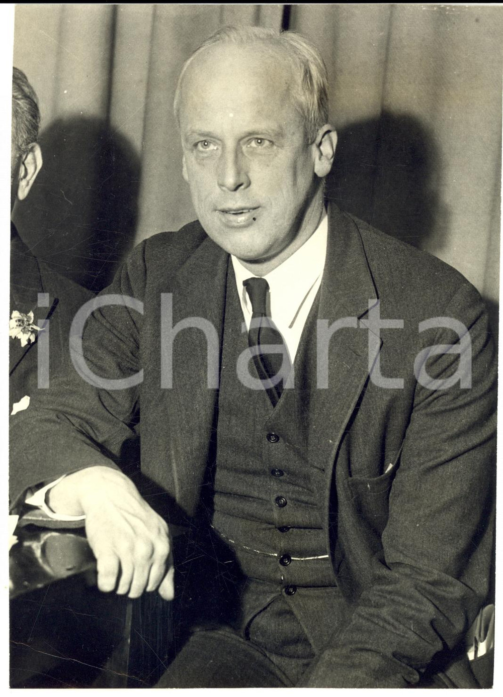 Fotografia d epoca originale 1931 PATERSON USA Socialist Norman THOMAS arrested with silk mill workers 1