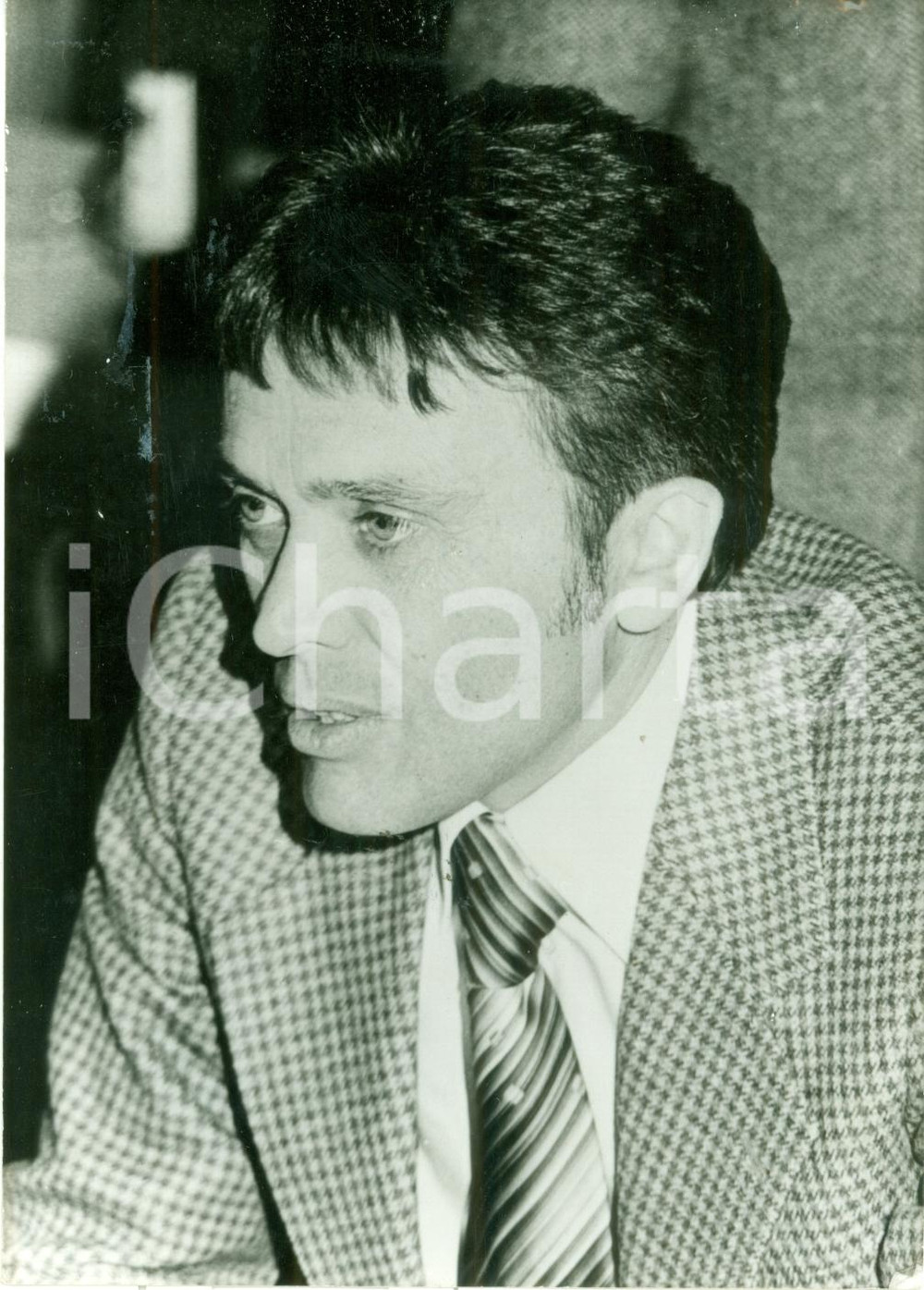 Fotografia d epoca originale 1978 LONDON ? Reiner KUNZE scrittore dissidente espulso da DDR Fotografia 1