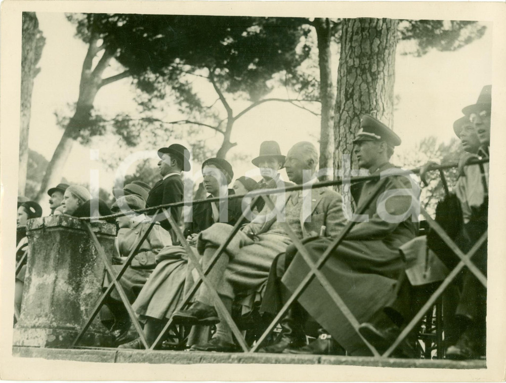 Fotografia d epoca originale 1931 ROMA Principe Wilhelm VON PREUSSEN Concorso Ippico Premio Littorio FOTO 1