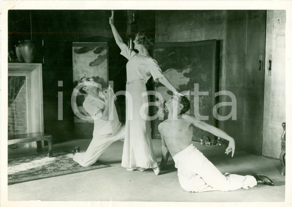 Fotografia d epoca originale 1933 PARIS ComÃ©die FranÃ§aise CÃ©cile SOREL danza per debutto al Music Hall FOTO 1
