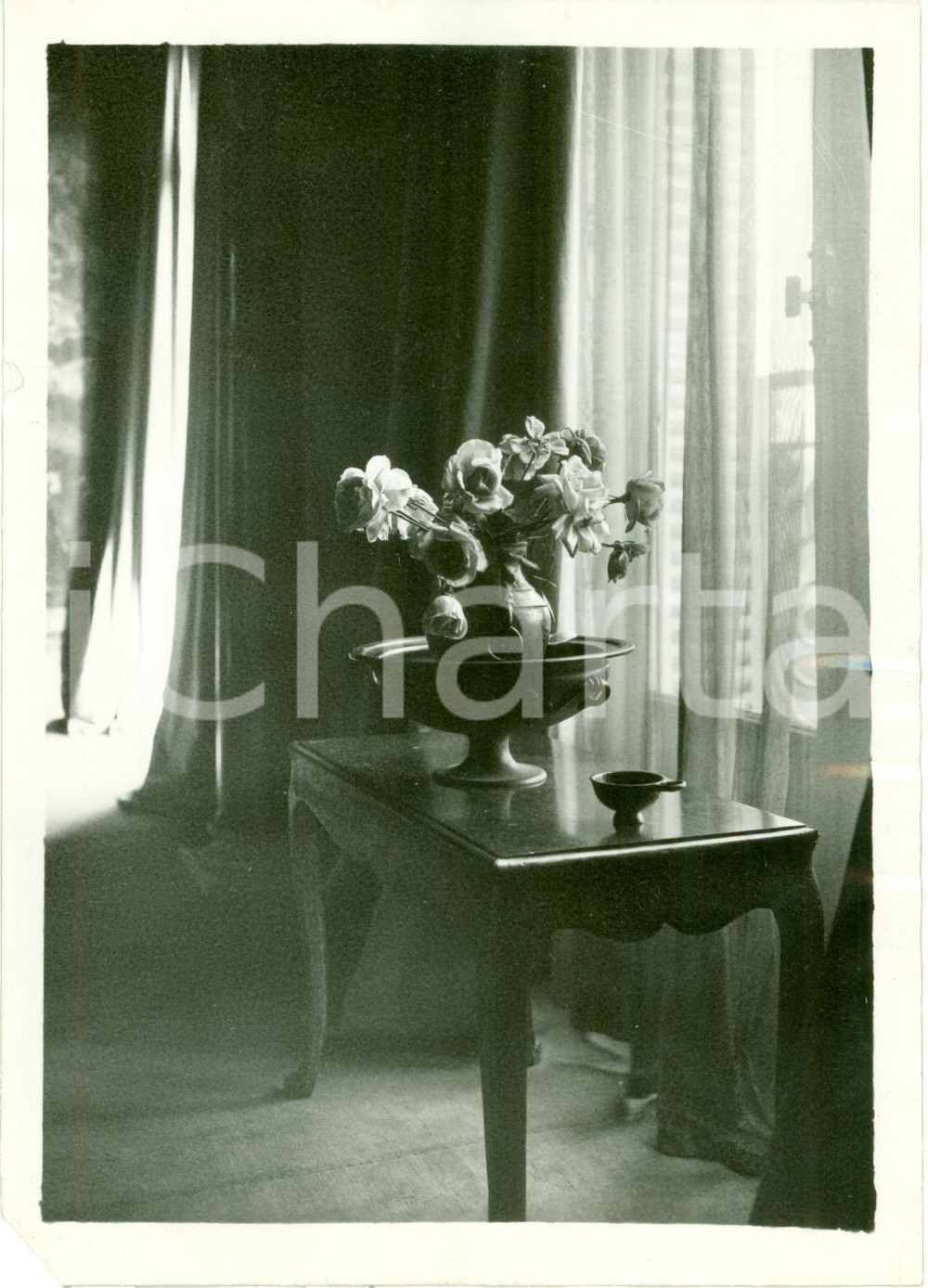 Fotografia d epoca originale 1933 PARIS ComÃ©die FranÃ§aise Fiori appartamento CÃ©cile SOREL Fotografia 1