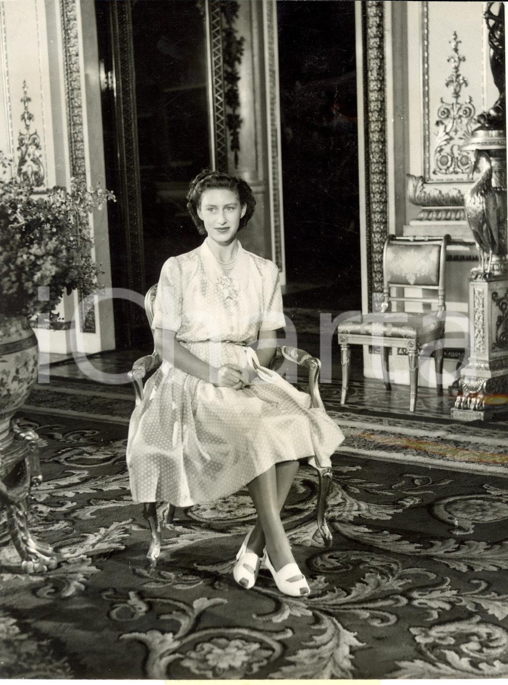 Fotografia d epoca originale 1947 LONDON UK Princess Margaret Rose reaches maturity Photograph 1